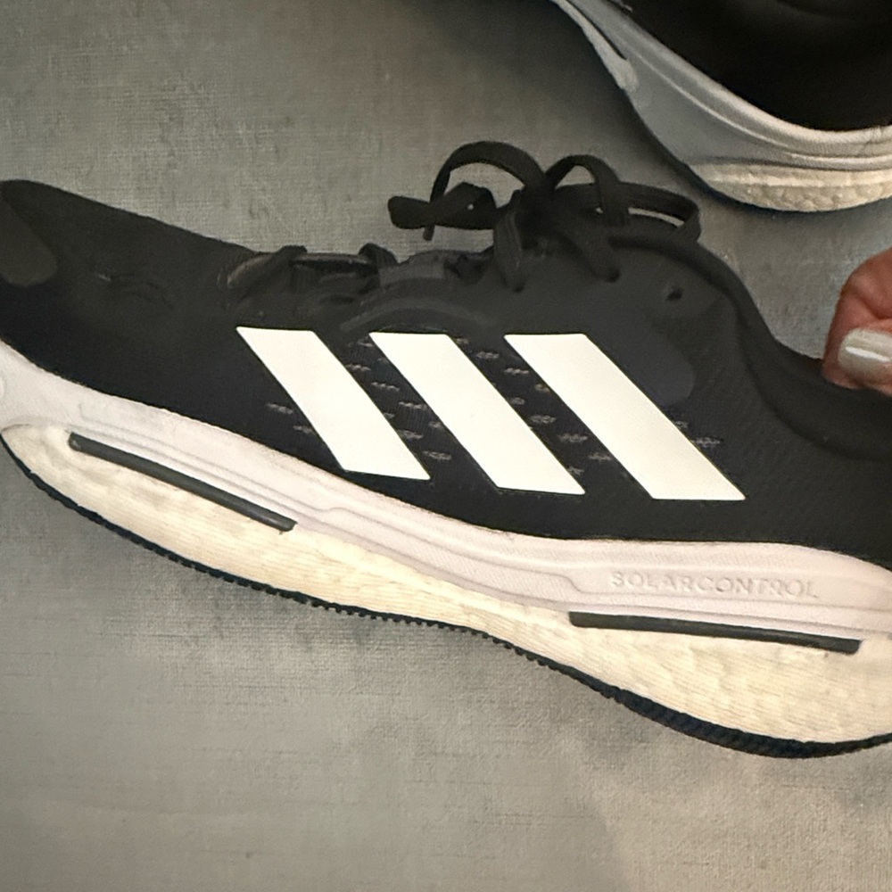 adidas Black and White Athletic Trainers - Picture 9 of 9